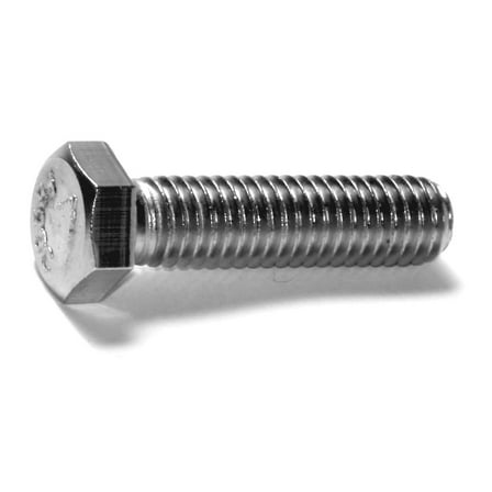 3/8"-16 x 1-1/2" 18-8 Stainless Coarse Full Thread Hex Head Tap Bolts (5 pcs.)