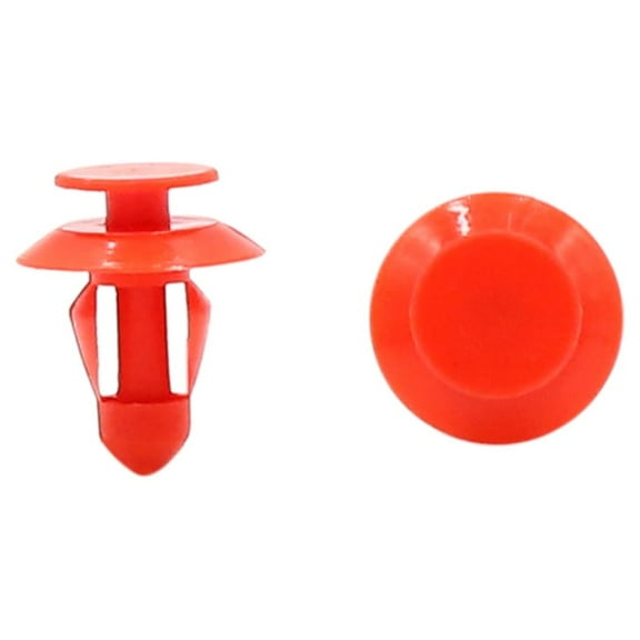 Unique Bargains 40pcs Red Car Interior  Trim Rivet Fasteners Fit 8mm Diameter Hole