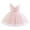 Pink, variant on IBTOM CASTLE Toddler Baby Girls Shiny Butterfly Tutu Dress Princess Birthday Party Pageant Flower Girl Wedding V-Backless Dresses 12-18 Months Pink