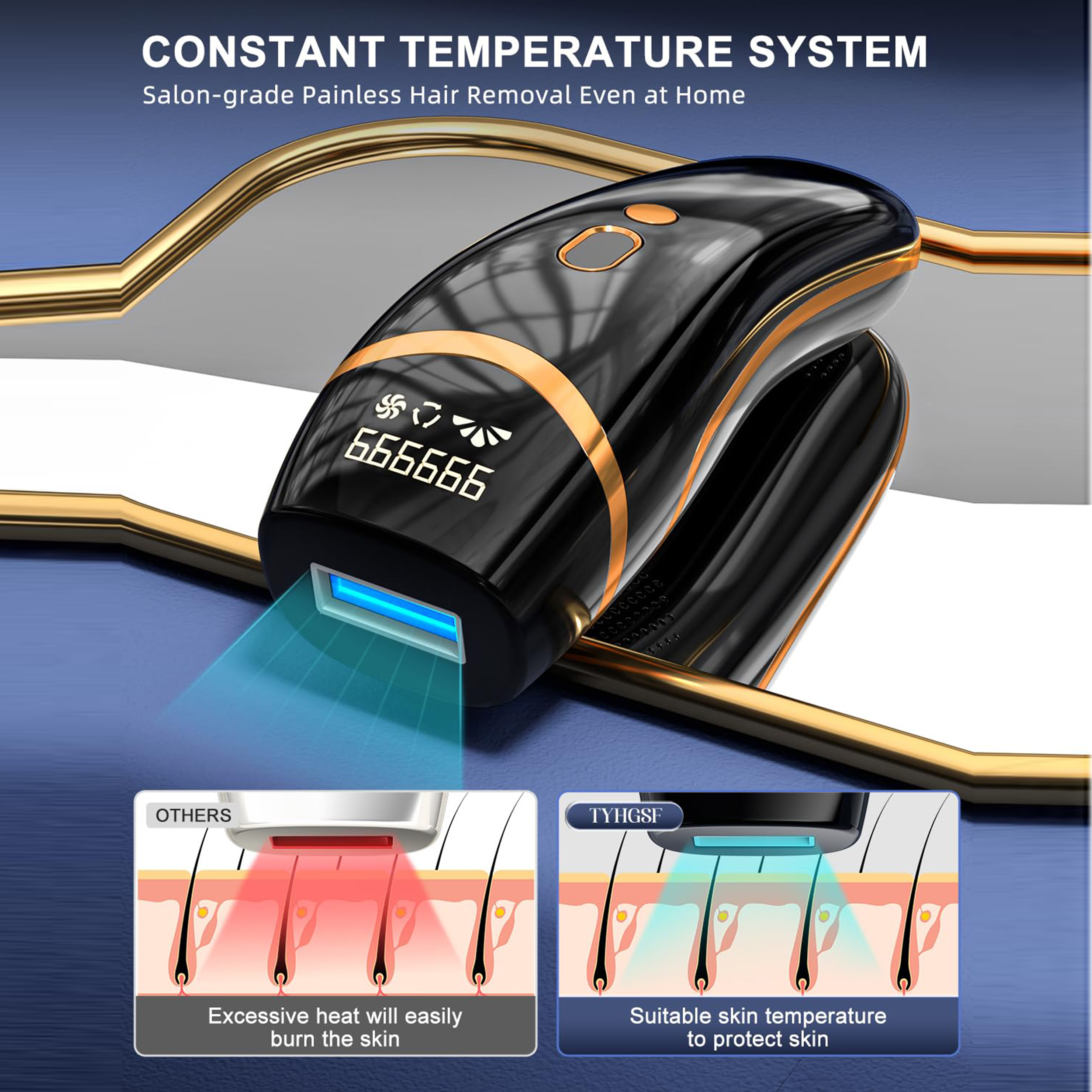999,999 Flashs Laser Hair Remover for Women & Men