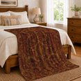 thumbnail image 6 of Vintage Acanthus Scroll Artwork Design autumn celebration Autumn Living, Warm Flannel Blanket for Living Room and Family Room, Festive autumn celebration Scene, Art Lovers autumn celebration Gift, 6 of 7