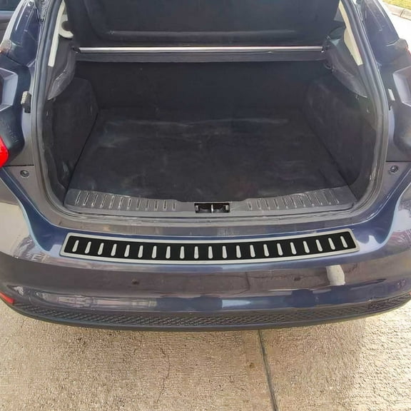 Rear Bumper Sill Cover Guard for Ford Focus 2012-2018 Hatchback S.Steel & Foiled