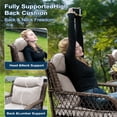 thumbnail image 3 of Outdoor Deep Seat Cushion 24 X 24 X 6 in, Patio Rattan Rocker Cushion, Waterproof & Fade Resistant Patio Furniture Cushions for Wicker Chair, Sofa, Couch, 3 of 7
