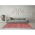 thumbnail image 3 of Ahgly Company Indoor Square Oriental Red Modern Area Rugs, 3' Square, 3 of 4
