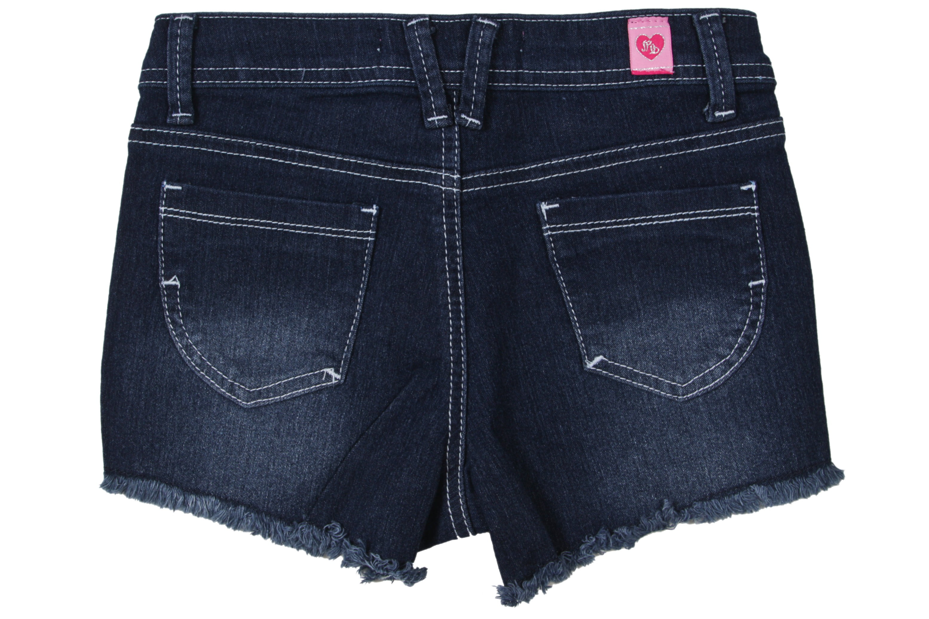 Girls/’ Stretch 5 Pockets Premium Embellished Stretch Denim Shorts