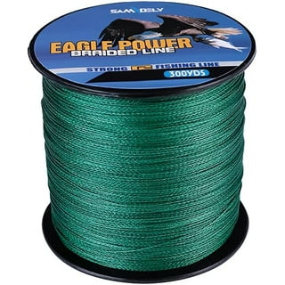 Samdely Braided Fishing Line Abrasion Resistant 300YDS & 500YDS Eagle Power Braided  Lines, Test For Salt-Water, 10LB-100LB, Moss Green 