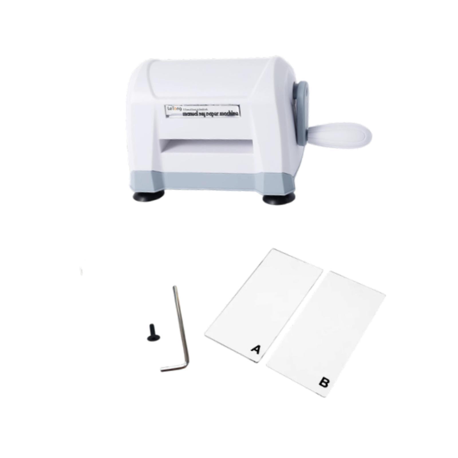 balikha Die Cutting Embossing Machine DIY Scrapbooking Birthday Gift Manual Embossing Machine Portable Die Cut Machine for Boys Girls White