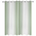 thumbnail image 2 of Outdoor Curtains for Patio Waterproof, Sage Green Ombre Windproof Pravicy Outside Porch Blackout Curtain, Sage Green White Gradient Modern Sun Blocking Grommets Curtains for Cabana 2 Panels 54"x95", 2 of 9