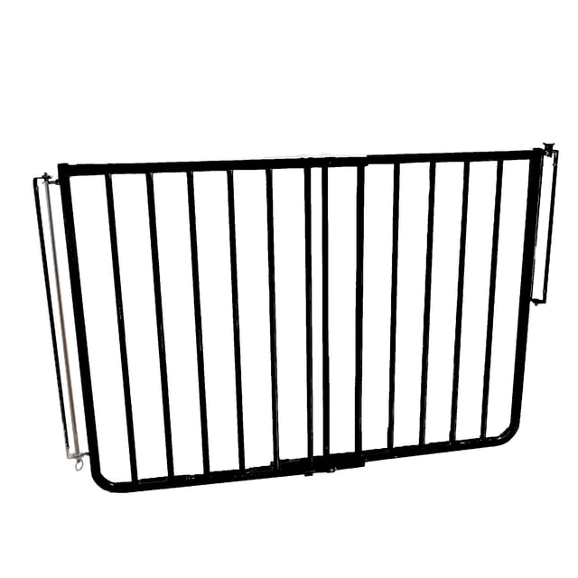 Cardinal Gates SS30OD Puerta para bebés al aire libre para escaleras - Puerta para perros ajustable para exteriores - Puerta de seguridad de aluminio para niños y mascotas - Se puede instalar en ángul