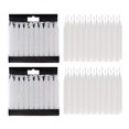 thumbnail image 1 of Mega Candles 40 pcs Unscented White Mini Taper Candle | 4" Tall x 1/2" Diameter | Great for Casting Chimes, Rituals, Spells, Wax Play & More, 1 of 3