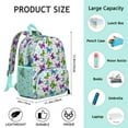 thumbnail image 5 of Romantic Nature Butterfly Student Backpack – Watercolor Floral Pattern with Delicate Fantasy Wings and Aesthetic Garden Design, 5 of 5