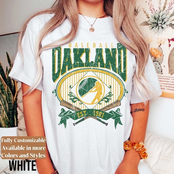Vintage Oakland Baseball Unisex T-Shirt, Oakland Baseball shirt Fan Gift
