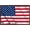 Mahogany Framed Version, variant on The United States Of America - Flag Wall Poster, 14.725" x 22.375"