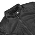 thumbnail image 5 of Daniel Smart Women’s Leather Jacket - Goatskin Motorcycle Leather Jacket with Scooter Collar Design & Multipurpose Pockets, 5 of 11