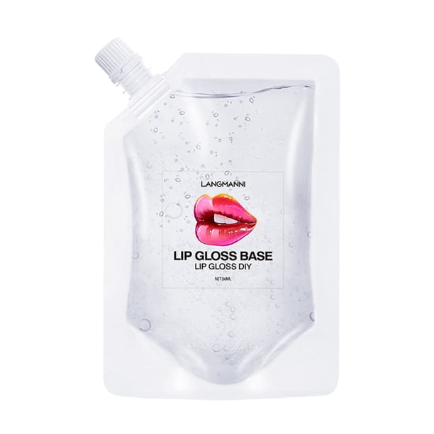 Base de brillo de labios transparente DIY, lápiz labial hecho a mano, Gel, labios, Material cosmético líquido