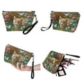 thumbnail image 2 of ZUXONGSY Cat Daisy Flower Butterfly Print Women's 3-Piece Purse Set with Bucket Bag, Large Makeup Cosmetics Bag & Clip On Lipstick Holder, Leather Gift for Mom, Wife, 2 of 4