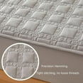 thumbnail image 3 of Secret Scope 19" Deep Pocket Fitted Sheet - Queen Size Quilted Mattress Protector, Soft Breathable & Non-Slip Bed Sheet (Gray), 3 of 15