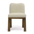 thumbnail image 6 of TOV Furniture Tiara Cream Performance Basketweave Fabric Dining Chair, 6 of 7