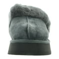 thumbnail image 2 of Ugg Disquette Women's Leather Fur Lined Chunky Slide Slippers, 2 of 3