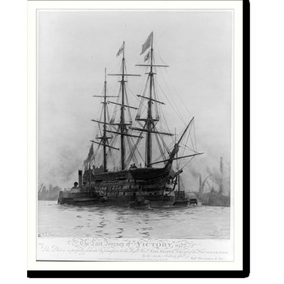 Historic Print, The last journey of Victory, 1922, 16" x 20"