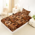 thumbnail image 4 of Erosebridal Cute Animal Capybara Twin Sheet Sets For Capybara Lover,Cartoon Capybaras Bedding For Girls Kids 3-Piece, 4 of 6