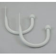 thumbnail image 2 of Urbanest Decorative Curtain Holdbacks for Drapes and Curtains, Classic Metal Drapery Tiebacks, Window Curtain Holdback Hooks, 2 Piece, White, 2 of 2