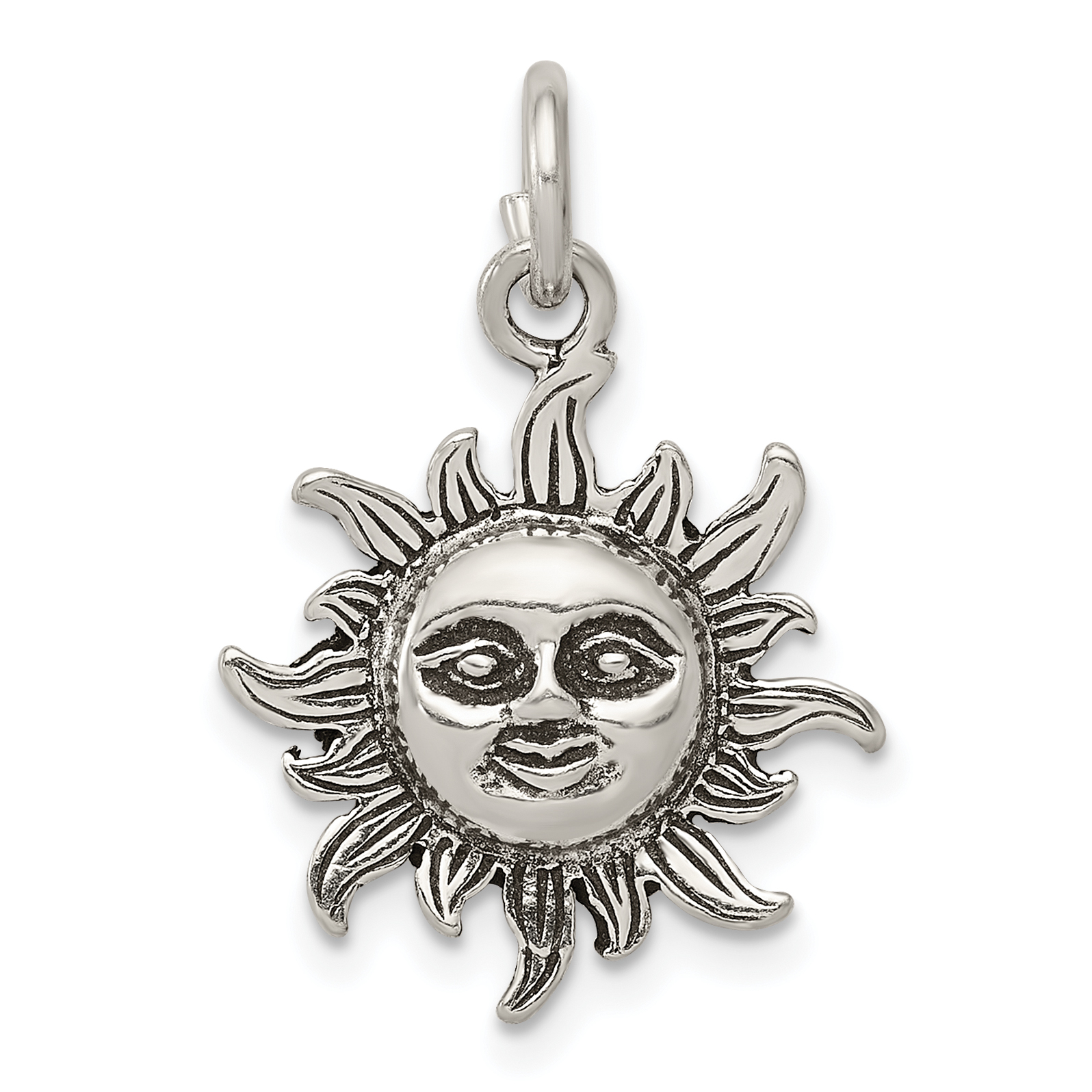 Silver Sun pendant necklace