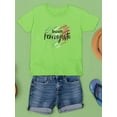 thumbnail image 3 of Buon Ferragosto Brush Paint T-Shirt Juniors -Image by Shutterstock,  Large, 3 of 4