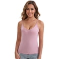 thumbnail image 4 of DARING DIVA Women's V Neck Camisole Tops with Spaghetti Straps M Pink, 4 of 6