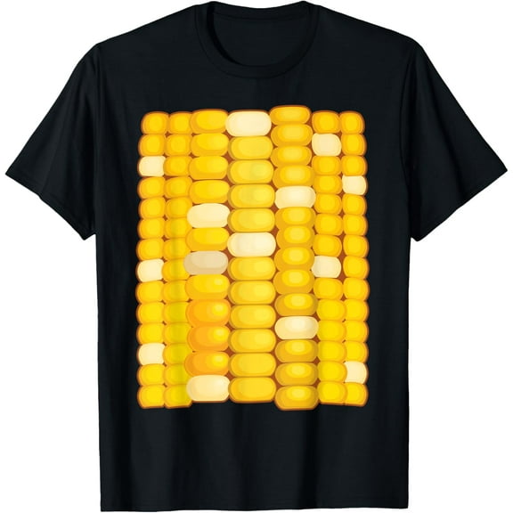 Corn Costume Halloween Shirt | Cool Food Dress-Up Gift T-ShirtPure cotton short-sleeved shirts for both men and women