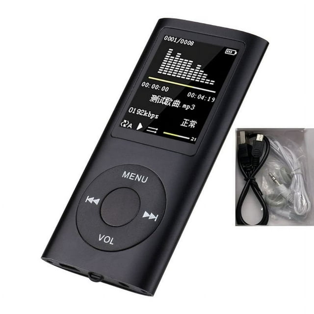 YOPTOP MP3 Music Player HIFI MP3 Player Digital LCD Screen MP3,Black