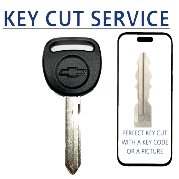 KEY CUT   CHEVROLET GM B102 Mechanical Plastic Head Key B102P (NO CHIP)