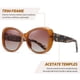 thumbnail image 4 of Gafas de sol Joopin sobredimensionadas de acetato polarizadas UV400 marrón, 4 of 6