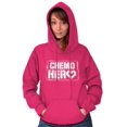 thumbnail image 3 of Breast Cancer Chemo Hero BCA Heart Hoodie Sweatshirt Women Brisco Brands X, 3 of 6