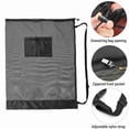 thumbnail image 3 of Ball Storage Bag Large Capacity Drawstring Design Zippered Front Pocket Mesh Fabric for Basketball Football, 3 of 7
