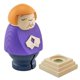 thumbnail image 2 of Angela Merkel Cartoon Character Wooden Statue Celebrity Statue Decoration, 2 of 5