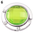 thumbnail image 1 of HEVIRGO Foldable Handbag Purse Hanger Convenient Table Hook Hang Round Rhinestone Holder, 1 of 10