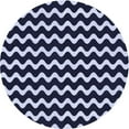 thumbnail image 1 of Ahgly Company Indoor Square Patterned Night Blue Area Rugs, 3' Square, 1 of 6