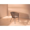 thumbnail image 4 of Silla Tejida en Color Cafe Con Base de Herrería con Cinta de Nylon ideal Para interiores, exteriores NO es CHINA, 4 of 5