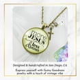 thumbnail image 4 of More Jesus Less Drama Necklace Gutsy Goodness Female Adult Bronze Metal Jewelry, 4 of 8