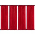 thumbnail image 1 of Cortina SoarDream con fondo de lentejuelas, color rojo, 60 x 240 cm, 4 unidades, 1 of 7