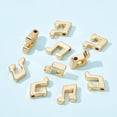 thumbnail image 4 of 50Pcs 18K Gold Plated Music Note Pendant Charm Brass Beads Top Drilled Beads Music Pendants for DIY DIY Necklace Bracelet Earrings, 4 of 9