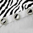 thumbnail image 4 of Feelyou Black White Zebra Print Black Out Curtains for Kids, Modern Fashion Stripes Curtains Pack of 2 (42x63 Each), Cartoon Wildlife Bedroom Curtains, Window Curtains Home Decor, 4 of 6