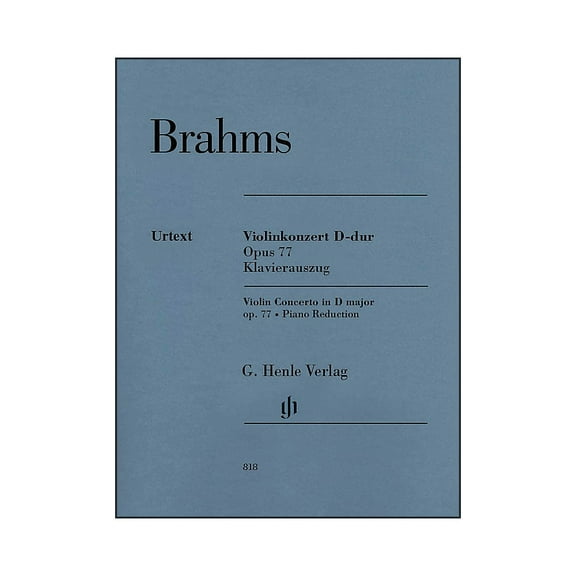 G. Henle Verlag Violin Concerto in D Major, Op. 77 By Brahms