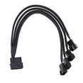 thumbnail image 2 of crj 4-pin molex to 4 x 3/4-pin pc case fan sleeved adapter cable, 2 of 2