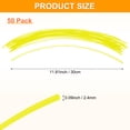 thumbnail image 3 of Uxcell 50-Pack Pre-Cut Trimmer Line, 0.095 Inch x 12 Inch Round Nylon String, Replacement Line for Trimming Grasses and Weeds [Yellow], 3 of 7