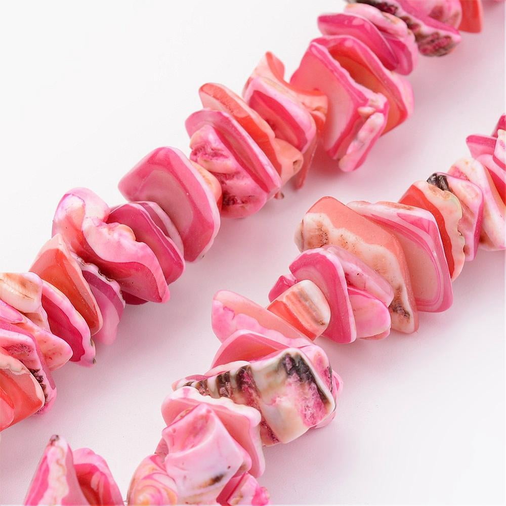10Strand Natural Shell Bead Strands Dyed Mixed Color 10~20x8~12x3~6mm Hole: 1mm 15.7 inch