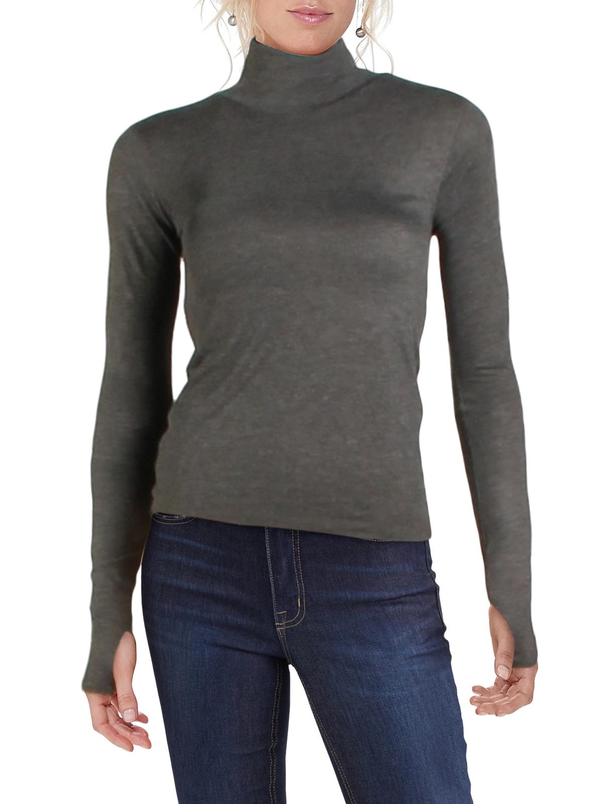 sheer long sleeve turtleneck