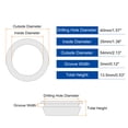 thumbnail image 2 of 8Pcs Grommets de Caucho, 35mm ID 40mm Agujero de Perforación Tapones Huecos de Firewall, Negro, 2 of 6