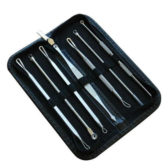 TopLLC Blackhead Whitehead Facial Pimple Remover Extractor Tool Kit Remover Extractor